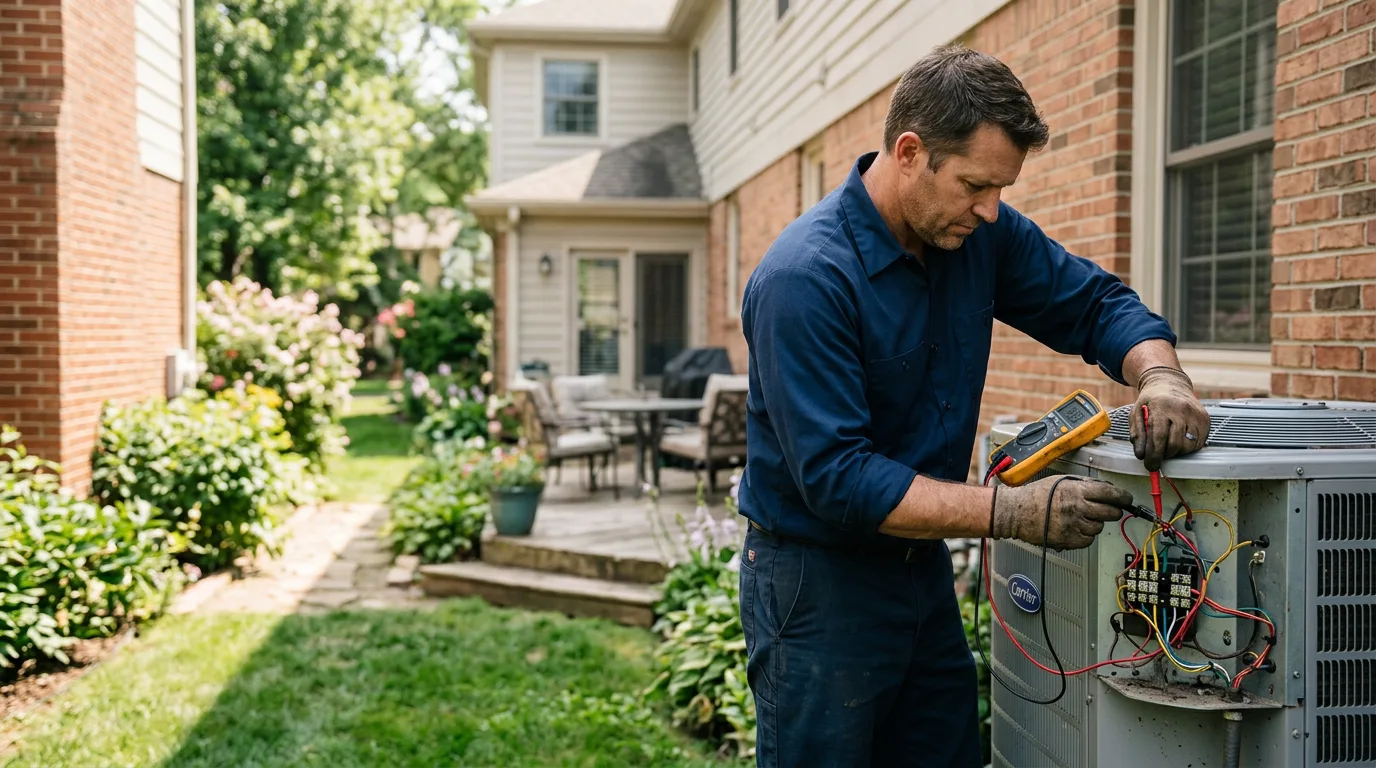 HVAC technician working near Vivian, SD